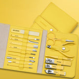 Oh Saucy nail care yellow / 16pcs/set Colourful Superior Quality Nail Clippers Portable Set (12/16 Pcs)