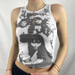 white Tank Crop Top Many Trending Colours & Print Variants - OhSaucy
