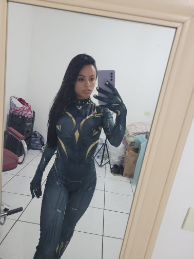 OHS bodysuit Cosplay Black Panther Marvel Wakanda Forever Superhero "Shuri" Jumpsuit
