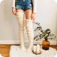 Oh Saucy Leg Warmers Creamy White / Regular Size CozySoxy's™ Comfiest Thigh Highs