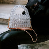 Oh Saucy Crystal Beaded Handbag | Small Handmade Luxury Evening Bag