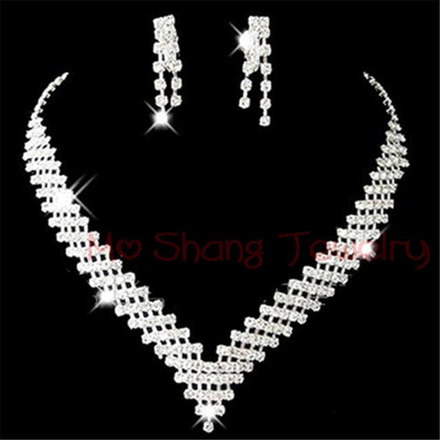 Oh Saucy Apparel & Accessories 2 Crystal Luxx™ Bridal Wedding Jewelry Sets Rhinestone Elegance for Women