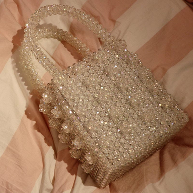 Oh Saucy Crystal Queen™ Bead/Pearl Dinner Bag 70% Off Limited Time Offer Ends Soon
