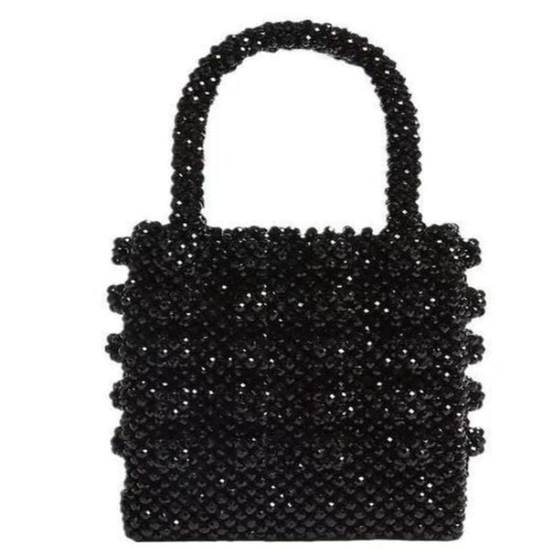 Oh Saucy Black Crystal Queen™ Bead/Pearl Dinner Bag 70% Off Limited Time Offer Ends Soon