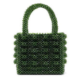 Oh Saucy Green Crystal Queen™ Bead/Pearl Dinner Bag 70% Off Limited Time Offer Ends Soon