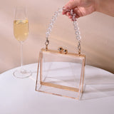 Oh Saucy Apparel & Accessories Designer Transparent Evening Clutch Purse Luxury Beaded Bag 15%Off On sale Now!