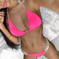 In-X Shiny diamond bikini 2020 Sexy push up halter swimsuit female crystal swimwear women Brazilian biquini Bathing suit new - OhSaucy