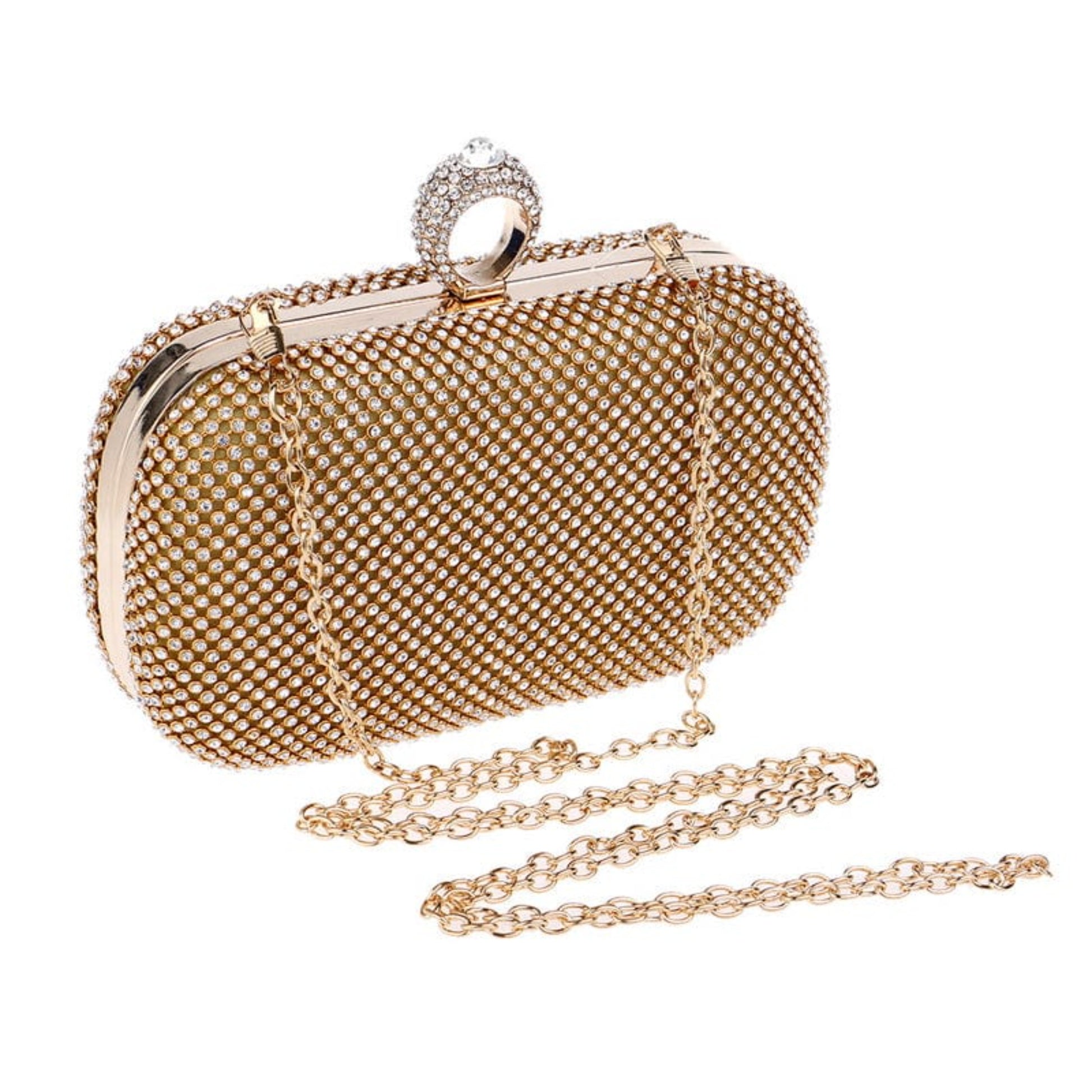 Oh Saucy Diamond-Studded Evening Bag