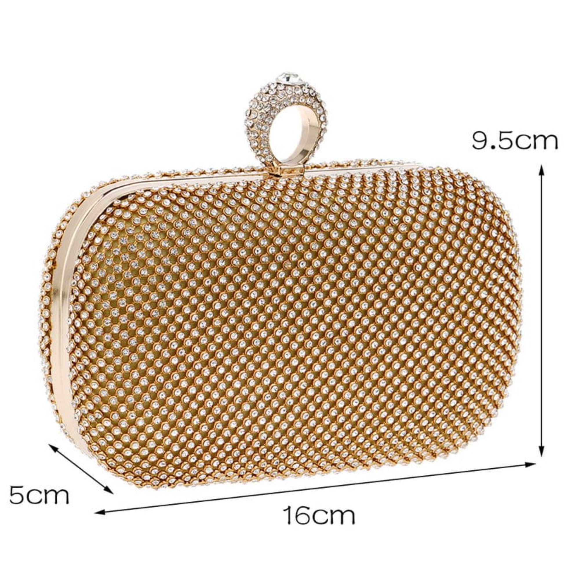 Oh Saucy Diamond-Studded Evening Bag