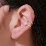 OhSaucy Apparel & Accessories 073jin Ear Cuff Gold Leaf | Non-Piercing Ear Clips |  Body Jewellery