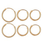 OhSaucy Apparel & Accessories 6pcs gold Ear Cuff Gold Leaf | Non-Piercing Ear Clips |  Body Jewellery