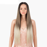 OHS beauty GT4-10A-56D / PART LACE WIG / 30inches Elite quality Synthetic Lace Wig 30 Inch Long  Soft With 14 Colourful Options