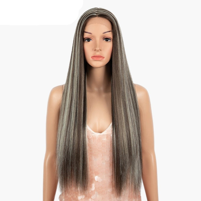 OHS beauty P6-613 / PART LACE WIG / 30inches Elite quality Synthetic Lace Wig 30 Inch Long  Soft With 14 Colourful Options