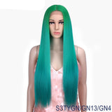 OHS beauty S3TYGN-GN13-GN4 / PART LACE WIG / 30inches Elite quality Synthetic Lace Wig 30 Inch Long  Soft With 14 Colourful Options