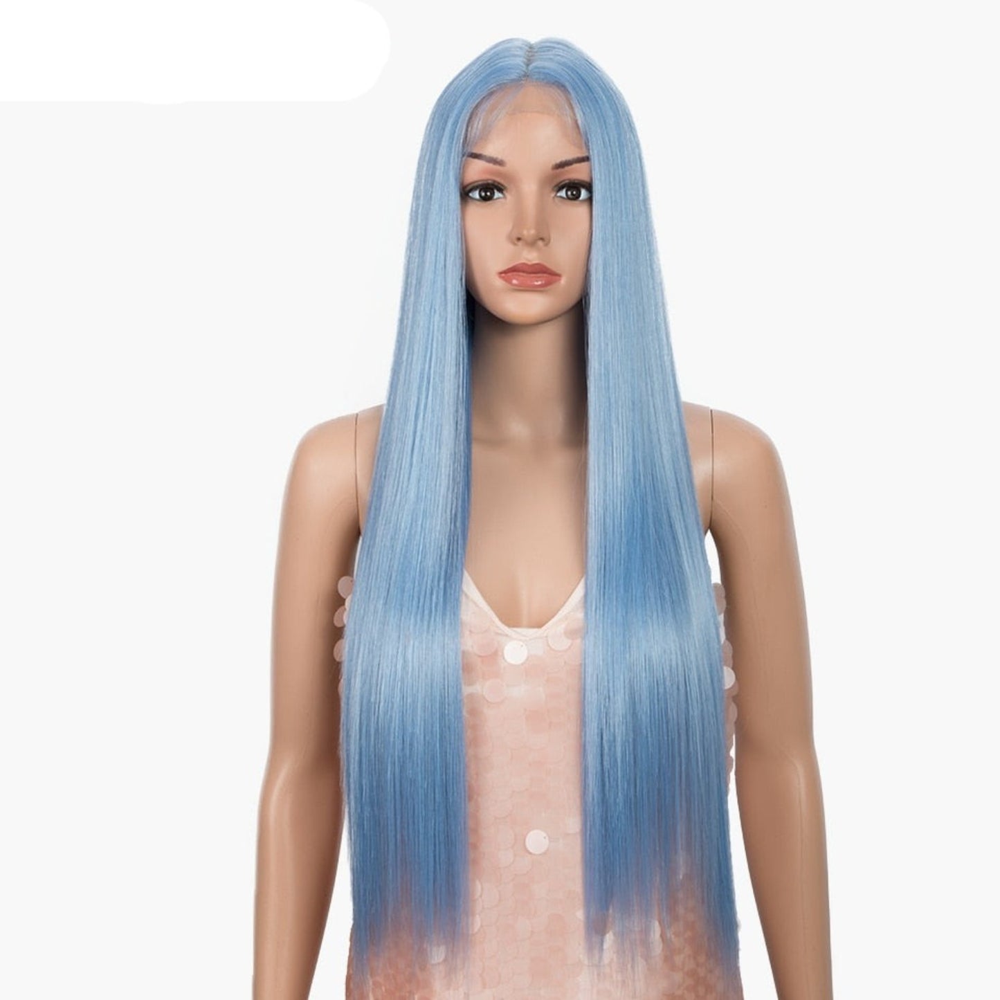 OHS beauty SKYBL4 / PART LACE WIG / 30inches Elite quality Synthetic Lace Wig 30 Inch Long  Soft With 14 Colourful Options