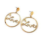OH Saucy jewellery large gold hoop earrings vintage gold earrings