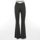 OhSaucy Apparel & Accessories Flare Pants ~ 3 Available Colours ~ Skinny Fit ~Very Stretchy Trousers