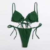 Holiday Bikini Set Available in 4 Solid Colours - OhSaucy