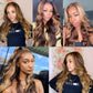 OHS hair Highlight Wig Human Hair Ombre Lace Front 8 to 30 inch Brazilian Hair 75% SALE