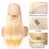 OHS hair Lace Topline / 8inches Honey Blonde Pre Plucked Glueless Bone Straight  Lace Front Wig