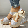 Oh Saucy Hot Lace Wedges Party Platform High Heels Shoes