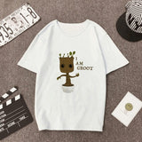 New Arrival Cute I am Groot Print Female Tshirt Marvel T-Shirt - OhSaucy