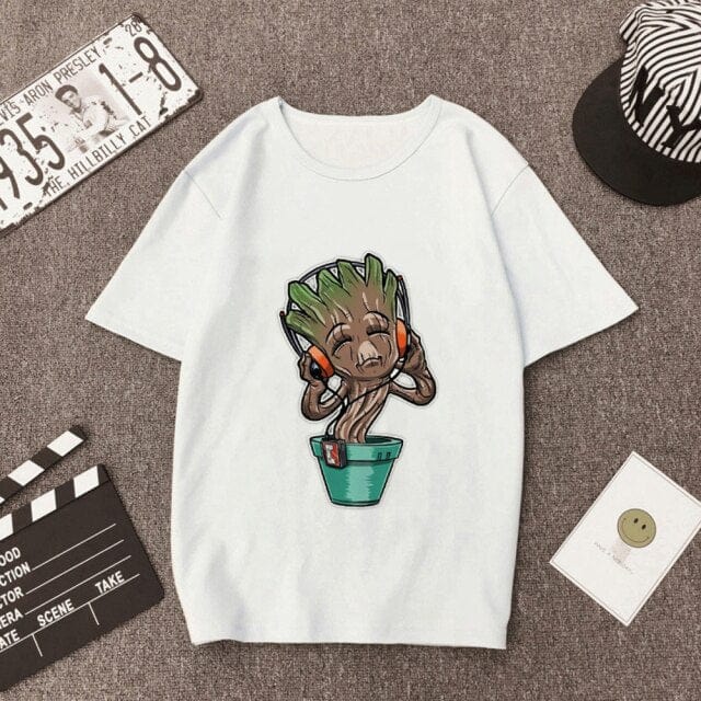 New Arrival Cute I am Groot Print Female Tshirt Marvel T-Shirt - OhSaucy