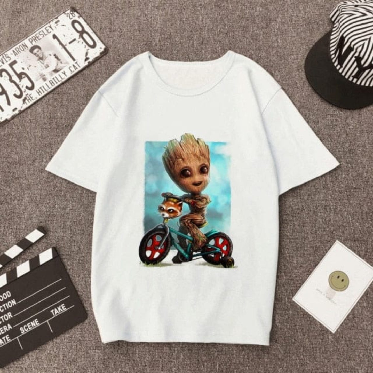 New Arrival Cute I am Groot Print Female Tshirt Marvel T-Shirt - OhSaucy