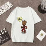 New Arrival Cute I am Groot Print Female Tshirt Marvel T-Shirt - OhSaucy