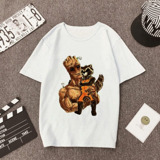 New Arrival Cute I am Groot Print Female Tshirt Marvel T-Shirt - OhSaucy