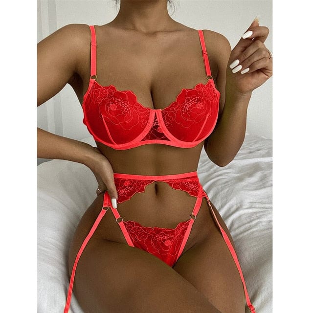 Plus Size Bodysuit Women Ladies Strap Lace Crochet Cutout Body Woman Lingerie Bodysuits Embroidery Jumpsuit Skinny Sexy Playsuit - OhSaucy