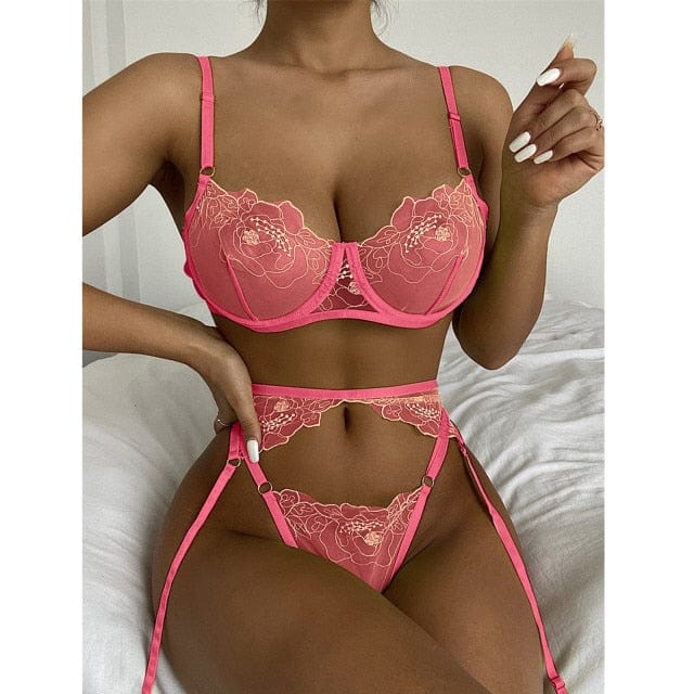 Plus Size Bodysuit Women Ladies Strap Lace Crochet Cutout Body Woman Lingerie Bodysuits Embroidery Jumpsuit Skinny Sexy Playsuit - OhSaucy