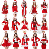 OHS seasonal Ladies Cosplay Costume Christmas Santa Claus  Sexy Red and White