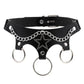 Erotic Sexy Leather Bondage Harness Strap of Punk Choker Collar with Metal Chain for Women Fetish Cosplay Goth Jewelry Accessory - OhSaucy