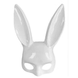 Sexy Cosplay PVC Rabbit Mask With Long Ears Black Bunny Face Shield Bdsm Bondage Erotic Fetish Halloween Masquerade Sex Costume - OhSaucy
