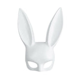 Sexy Cosplay PVC Rabbit Mask With Long Ears Black Bunny Face Shield Bdsm Bondage Erotic Fetish Halloween Masquerade Sex Costume - OhSaucy