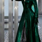 Oh Saucy Coats & Jackets dark green / S Long | Vintage Style | Faux Leather Coat