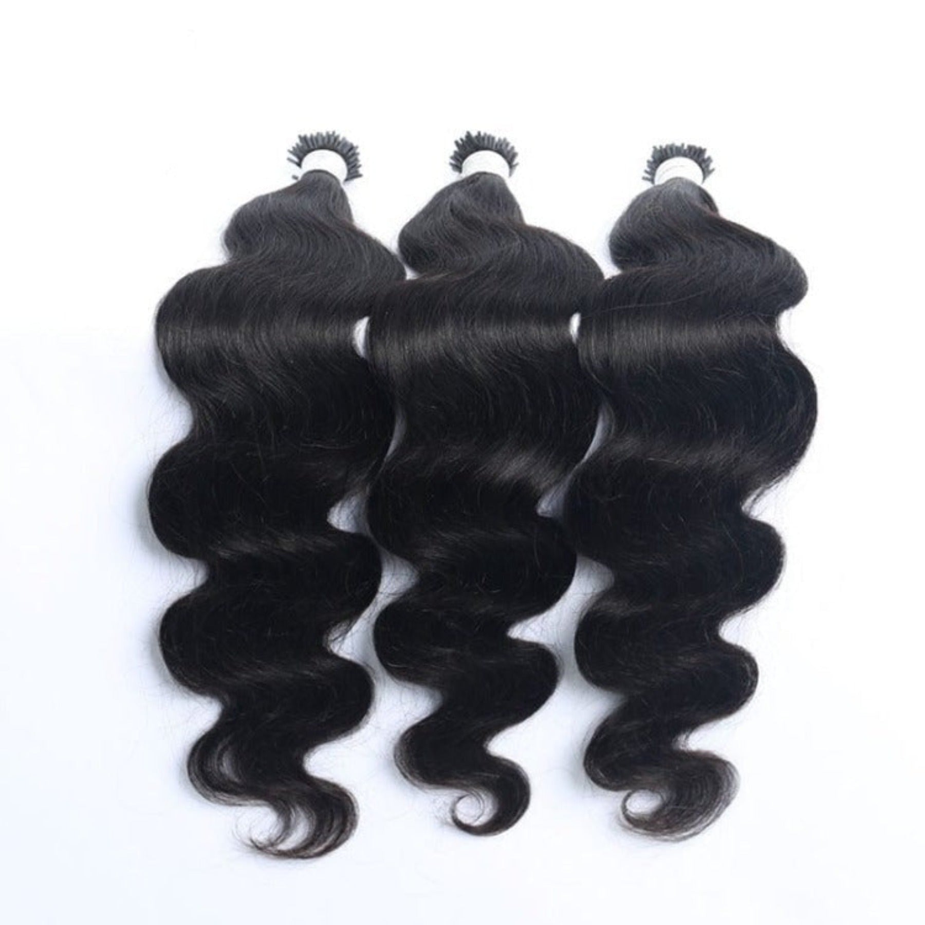 OHS hair Microlinks Hair Extensions Indian Natural Wavy Virgin B 100% Human Hair