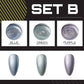Oh Saucy Beauty & Health SET B: BLUE+GREEN+PURPLE / No need Nail Tools Mirror Metallic Nail  Gel Kit  - PARTIAL  or COMPLETE SETS（1 to 6 PCS）+ Nail Therapy Light Dryer Lamp