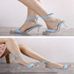 Oh Saucy New Weave Sandals Transparent High heels Open Toe