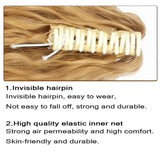 OHS hair Nylah B Synthetic 20 Inch  Fiber Claw Clip Wavy Ponytail Extension Clip-In Hair Wig For Women