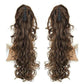 OHS hair PT020-6K / 20inches / China Nylah B Synthetic 20 Inch  Fiber Claw Clip Wavy Ponytail Extension Clip-In Hair Wig For Women