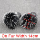 OHS shoes "NylahNY" 14cm Wider Fit - Fur Women Shoes Sandals - Real Raccoon Fur Slippers Sliders
