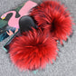 OHS shoes "NylahNY" 14cm Wider Fit - Fur Women Shoes Sandals - Real Raccoon Fur Slippers Sliders