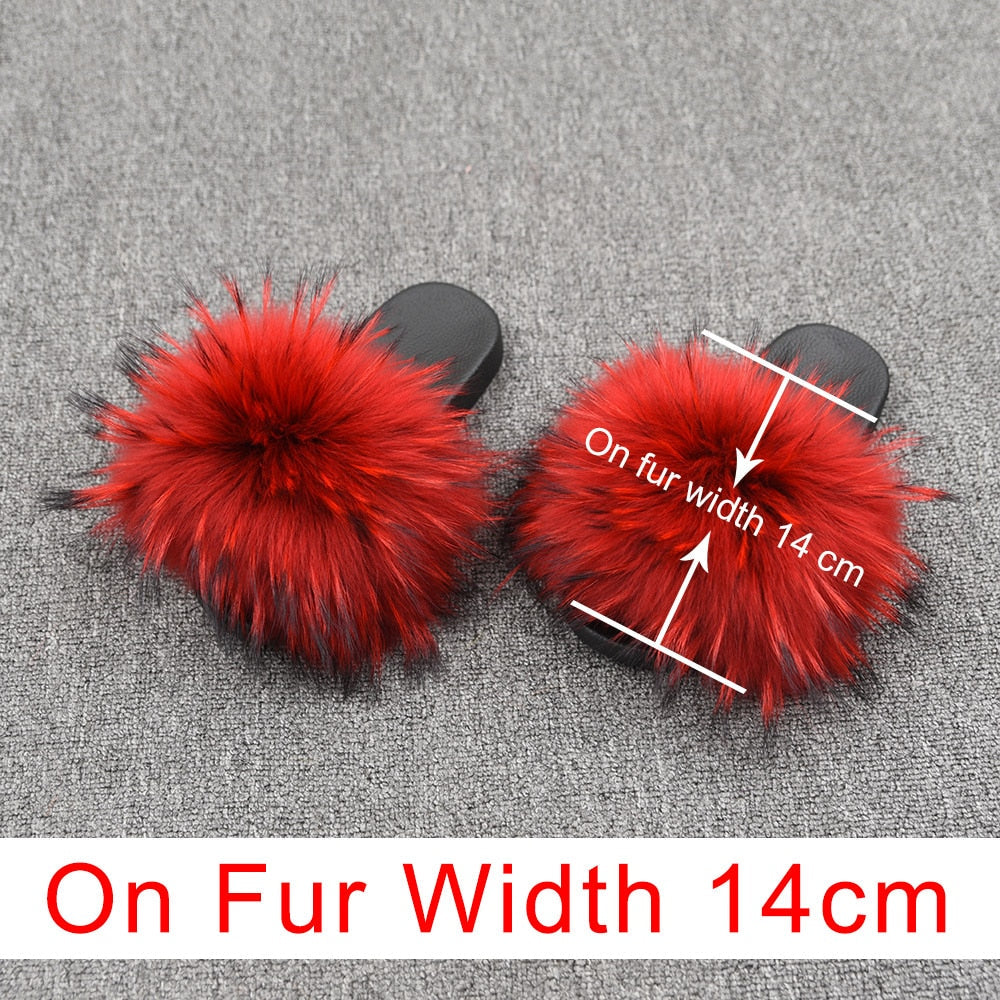 Furry Women Sandals Slippers Sliders Wide Fitting