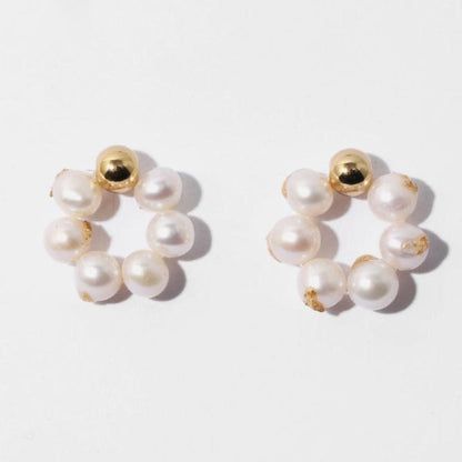 Oh Saucy Apparel & Accessories > Jewelry > Earrings gold Oh Pearl and Gold