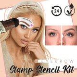 Oh Saucy WOMEN-003 BROWN BLACK STAMP Oh Saucy Flawless Brow Stamp Stencil Kit