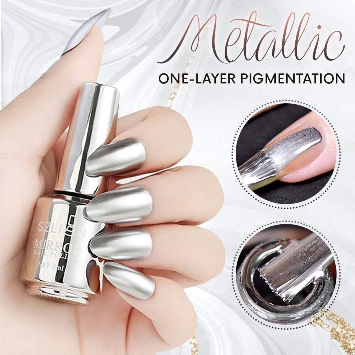 Oh Saucy Beauty & Health Oh SAUCY Metallic Mirror Look Nail Polish