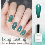 Oh Saucy Nail Polishes Emerald Oh Saucy Nail Polish Gel  Bright Glitter Sparkle - Super Reflective- Amazing Bling