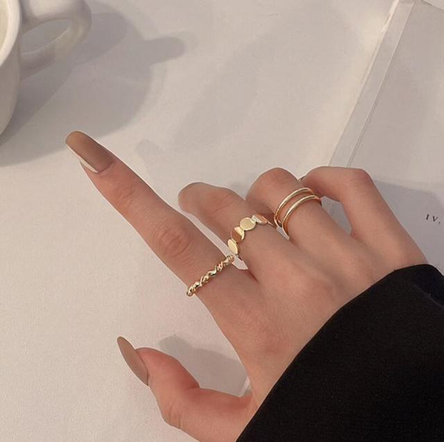 Oh Saucy Body Jewellery 5474101 Quality Multi Finger Rings For Women 3/4/5 PCS Sets
